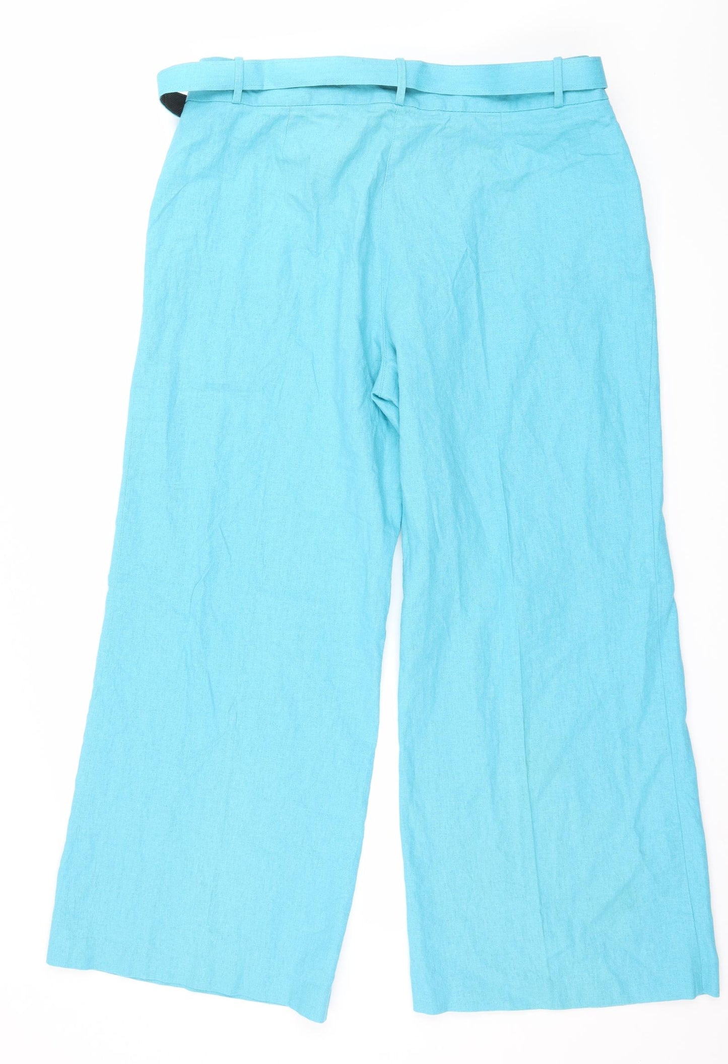 M&Co Womens Blue   Trousers  Size 18 L25 in