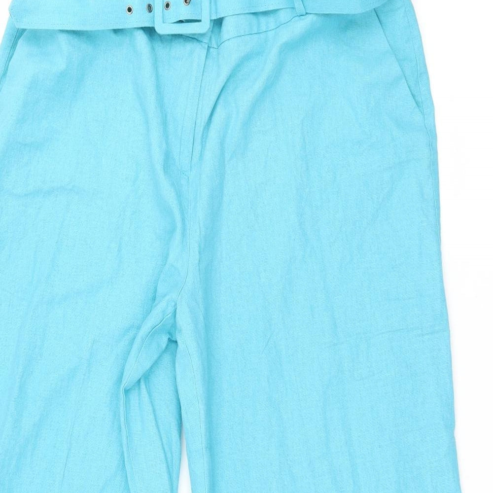 M&Co Womens Blue   Trousers  Size 18 L25 in