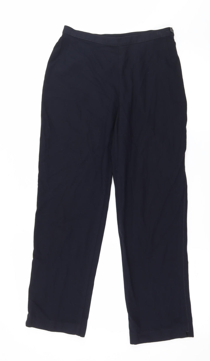 Marks and Spencer Womens Blue   Trousers  Size 10 L25 in