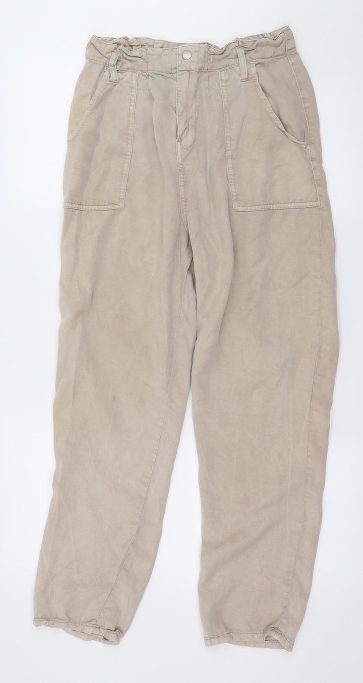 Primark Womens Brown Trousers Size 12 L27 in