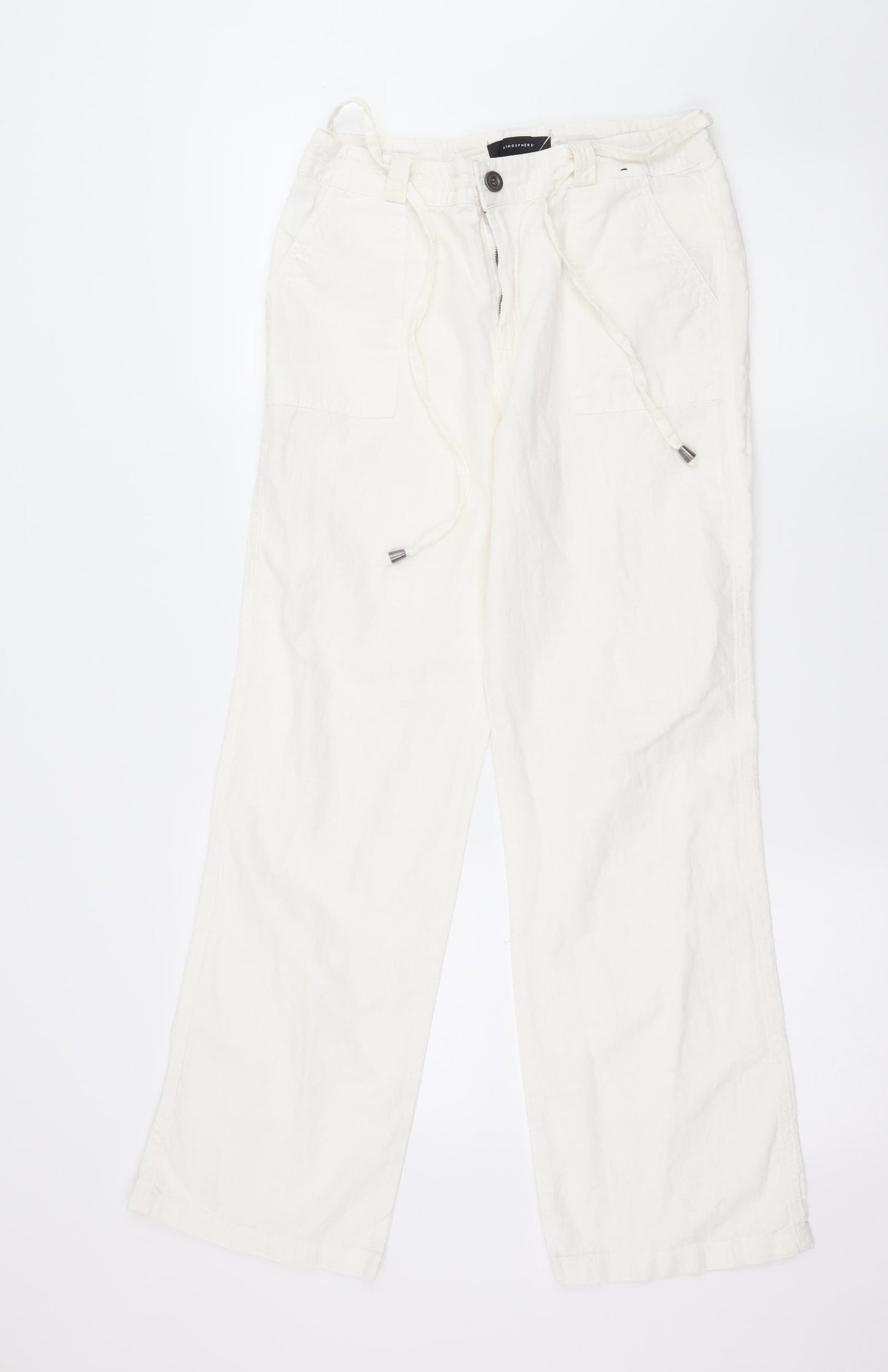 Atmosphere Womens White   Trousers  Size 10 L28 in