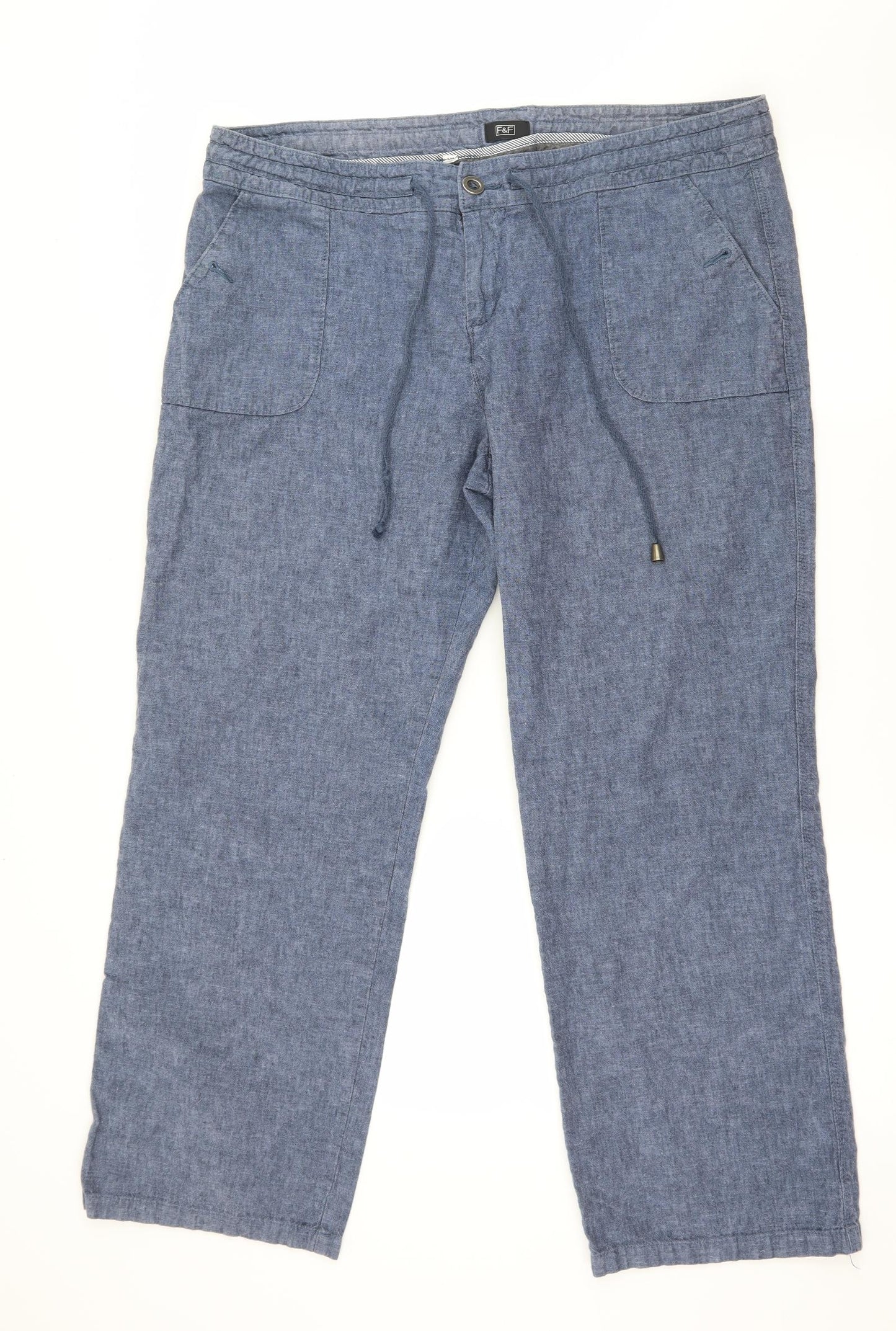 F&F Womens Blue   Trousers  Size 20 L28 in