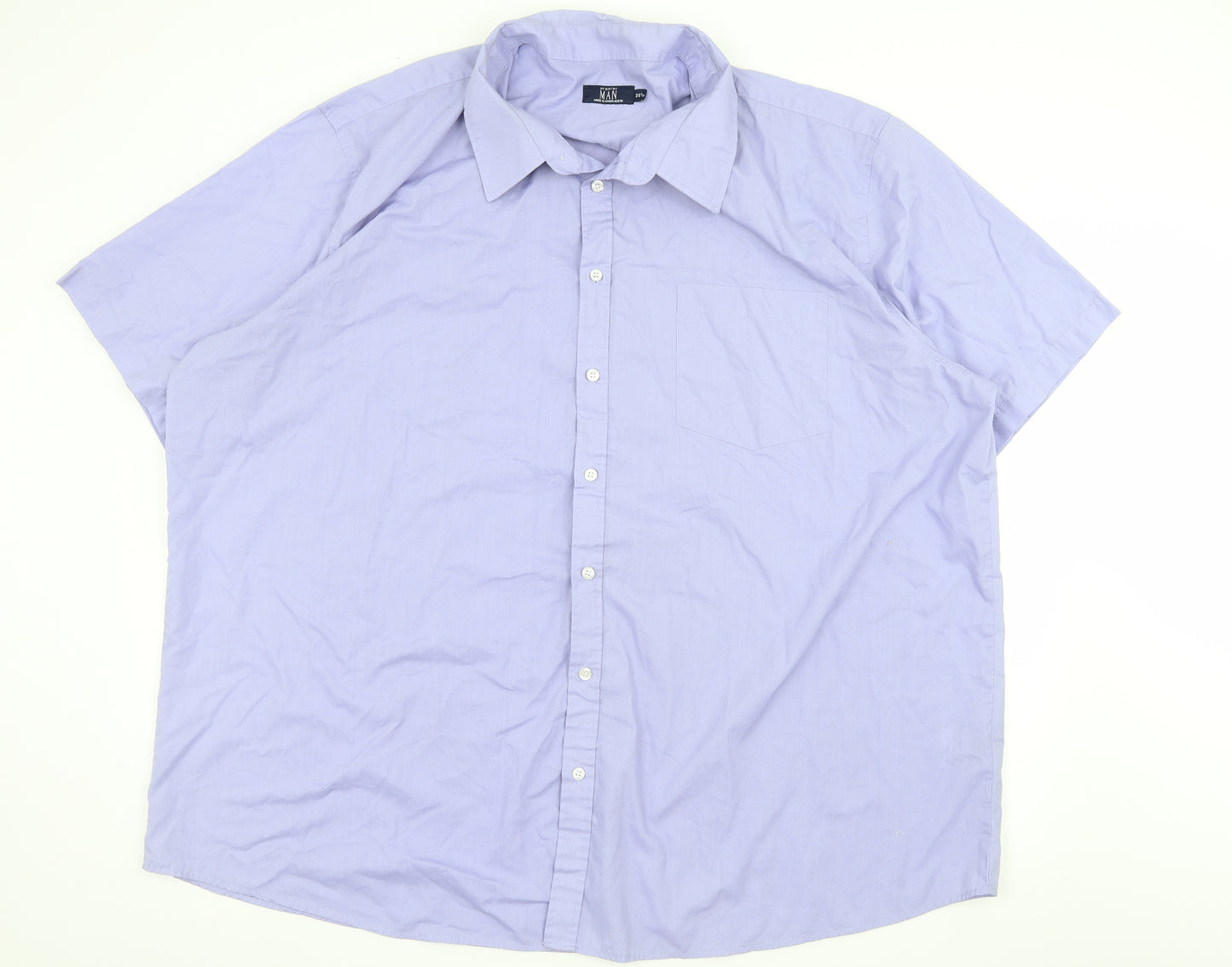 Premier Man Mens Purple    Button-Up Size 20.5