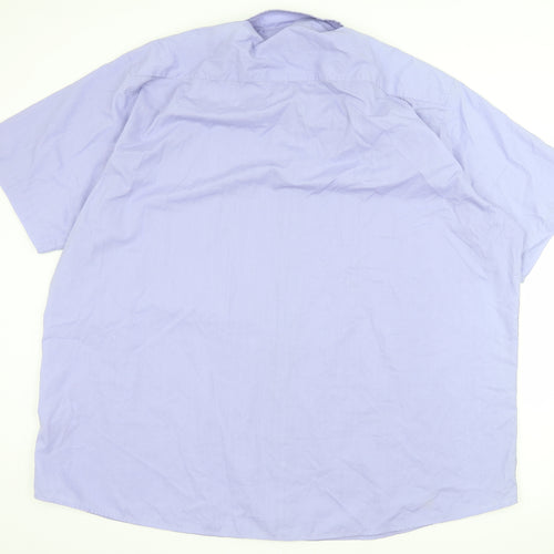 Premier Man Mens Purple    Button-Up Size 20.5