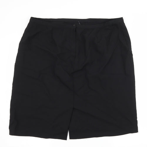 Preworn Womens Black   A-Line Skirt Size 42 in