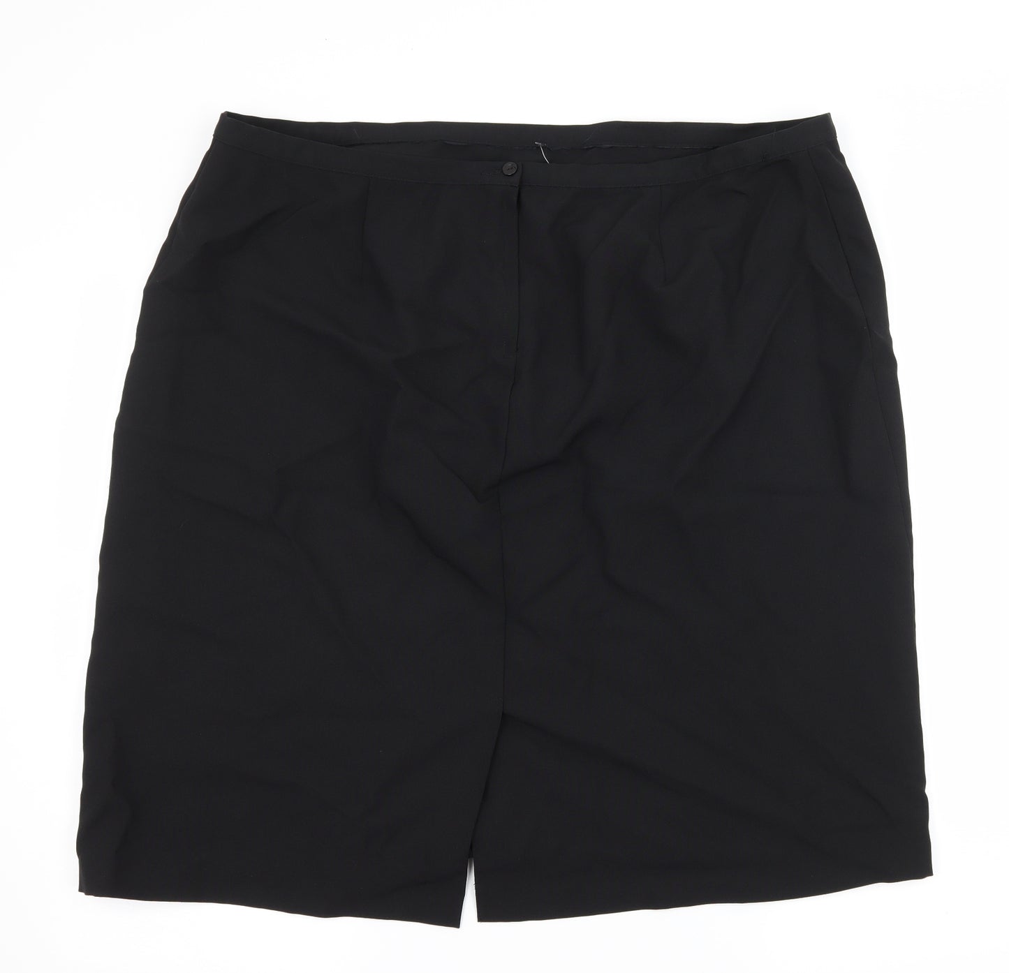 Preworn Womens Black   A-Line Skirt Size 42 in