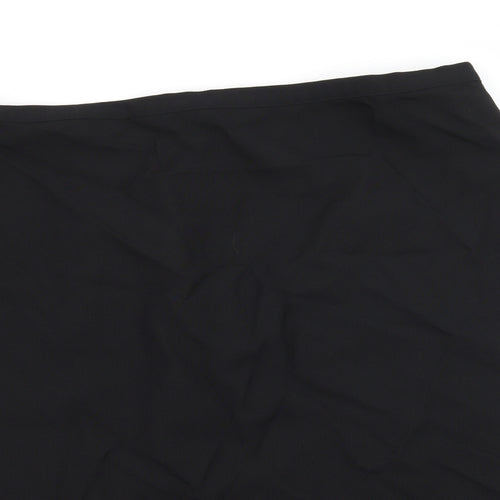 Preworn Womens Black   A-Line Skirt Size 42 in