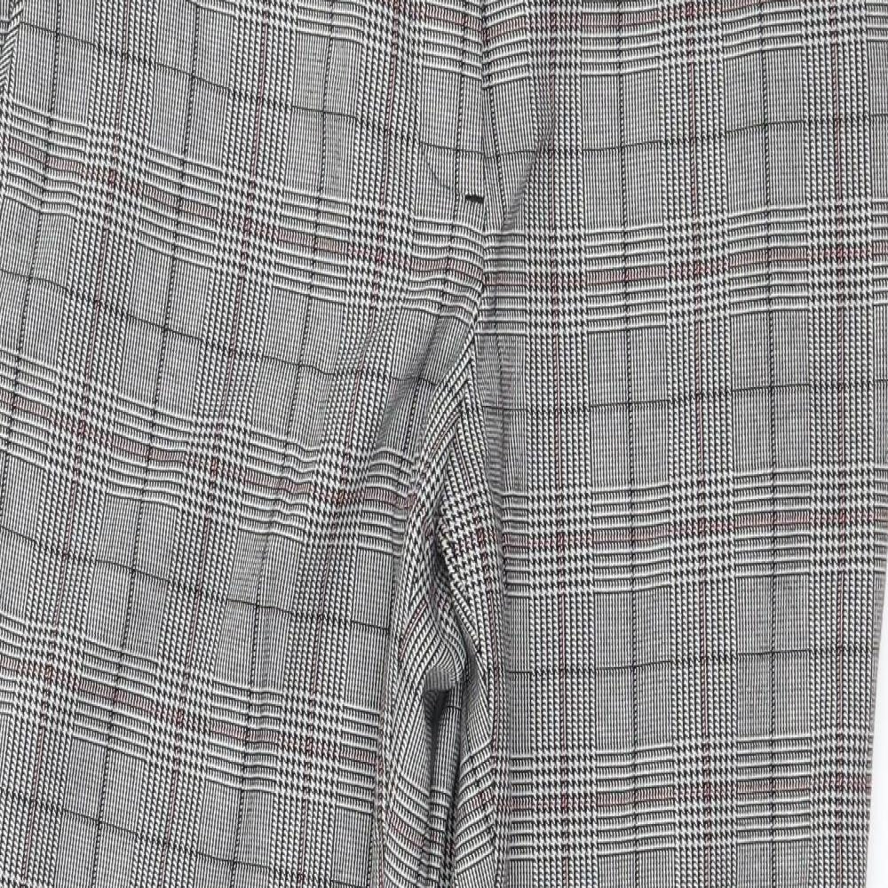 H&M Womens Grey   Trousers  Size 8 L25 in