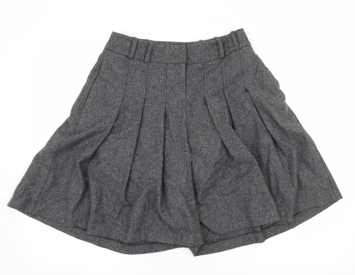 Warehouse Womens Grey Paperbag Shorts Size 30 in