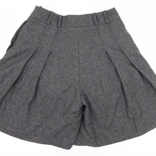 Warehouse Womens Grey   Paperbag Shorts Size 30 in