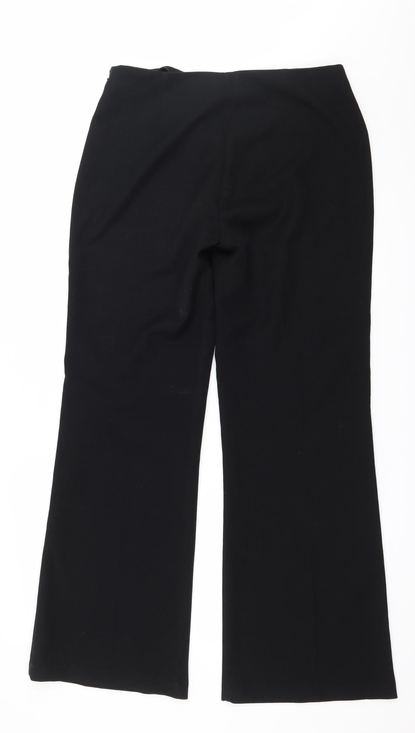 Papaya Womens Black   Trousers  Size 12 L31 in