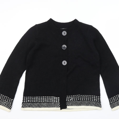 BM Womens Black   Cardigan Jumper Size S