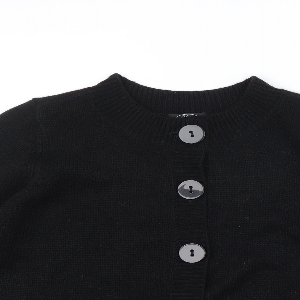 BM Womens Black   Cardigan Jumper Size S