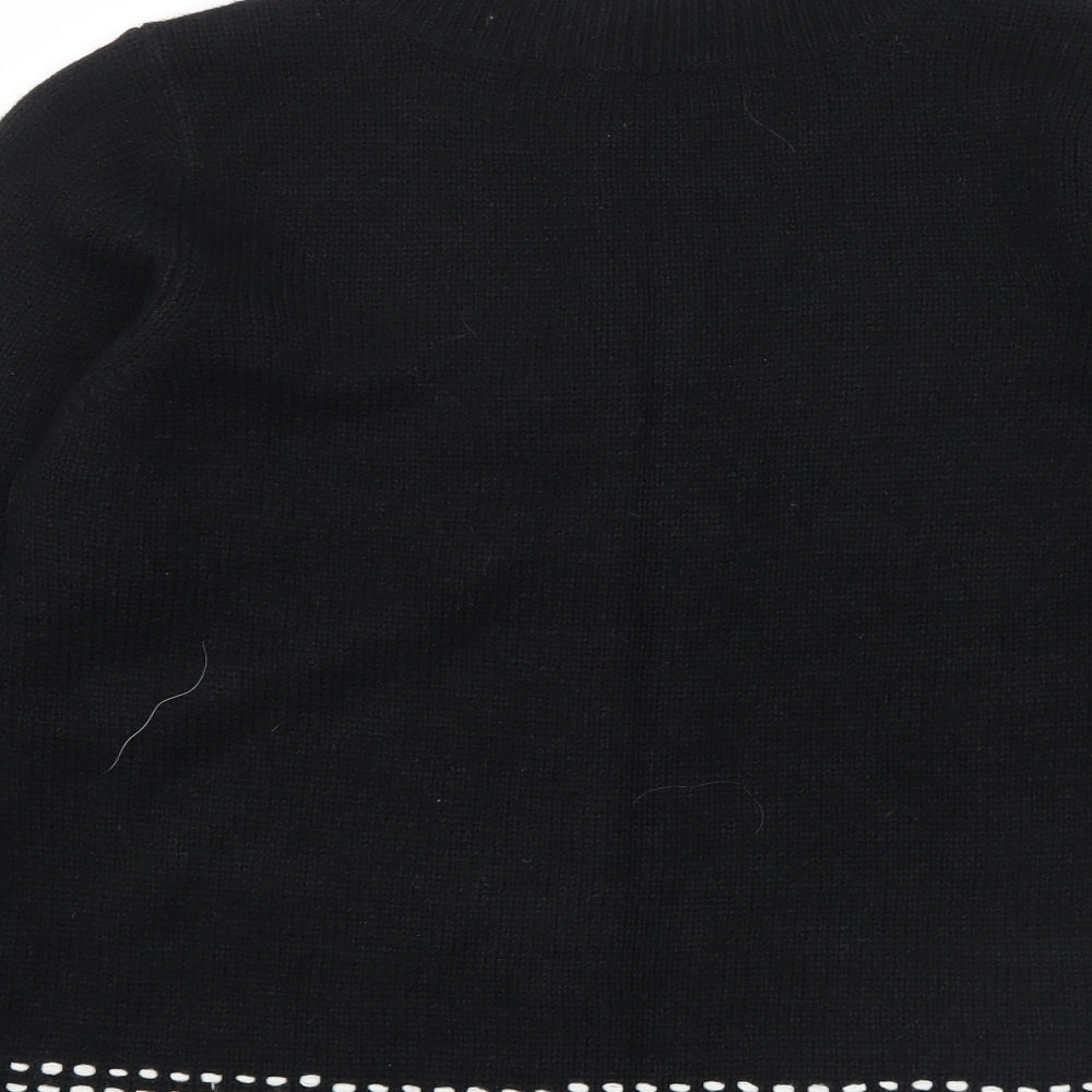 BM Womens Black   Cardigan Jumper Size S