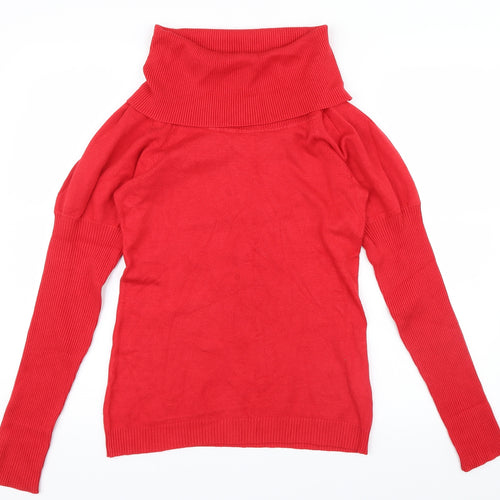 Brave Soul Womens Red   Pullover Jumper Size 12