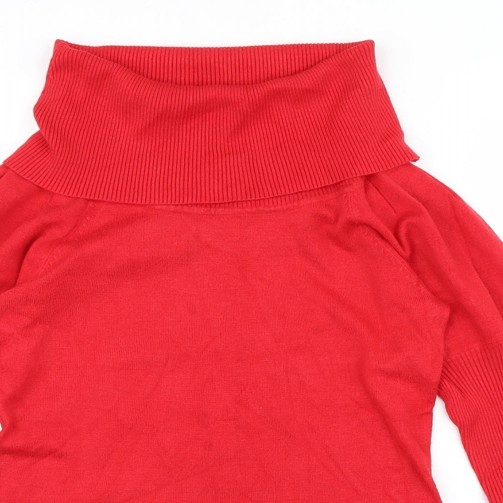 Brave Soul Womens Red   Pullover Jumper Size 12