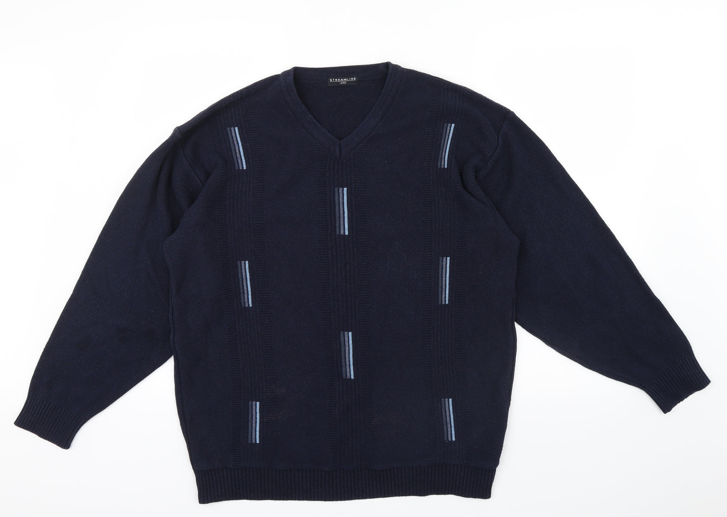 Streamline Mens Blue   Pullover Jumper Size L