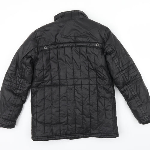 Rocha John Rocha Boys Black Colourblock  Basic Coat Coat