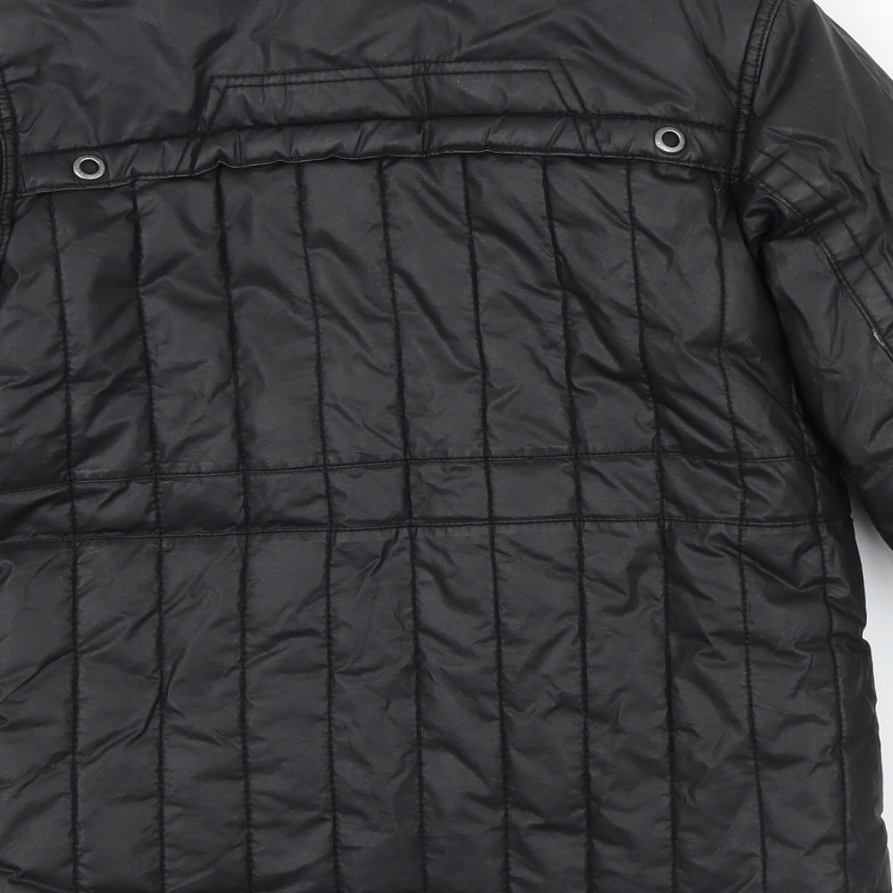 Rocha John Rocha Boys Black Colourblock  Basic Coat Coat