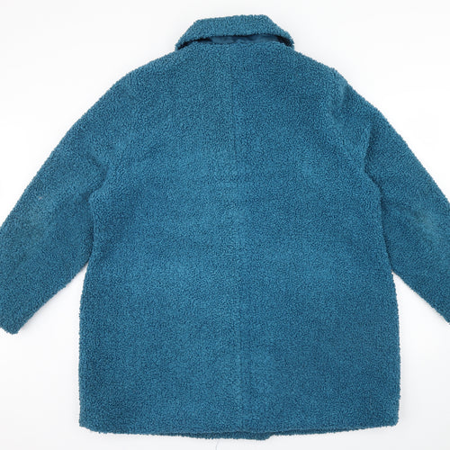 CAPSULE Womens Blue   Overcoat Coat Size 20