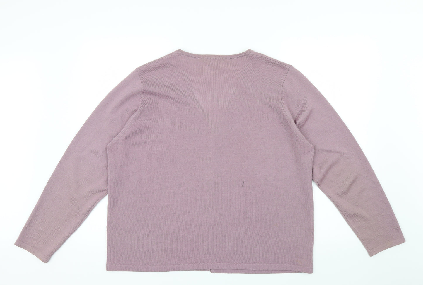 M&S Womens Purple   Cardigan Jumper Size 20