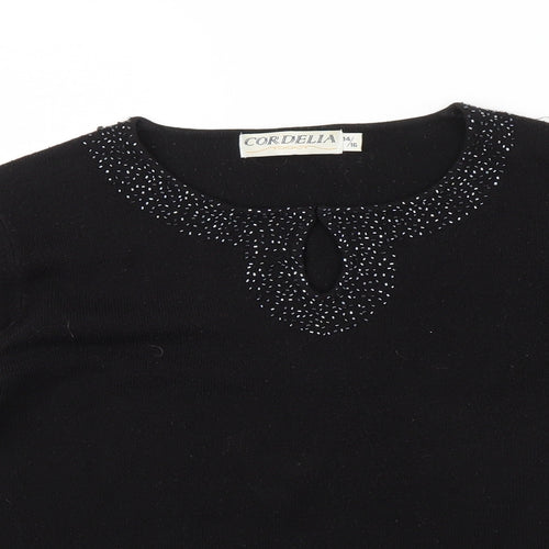 CORDELIA Womens Black   Pullover Jumper Size 14