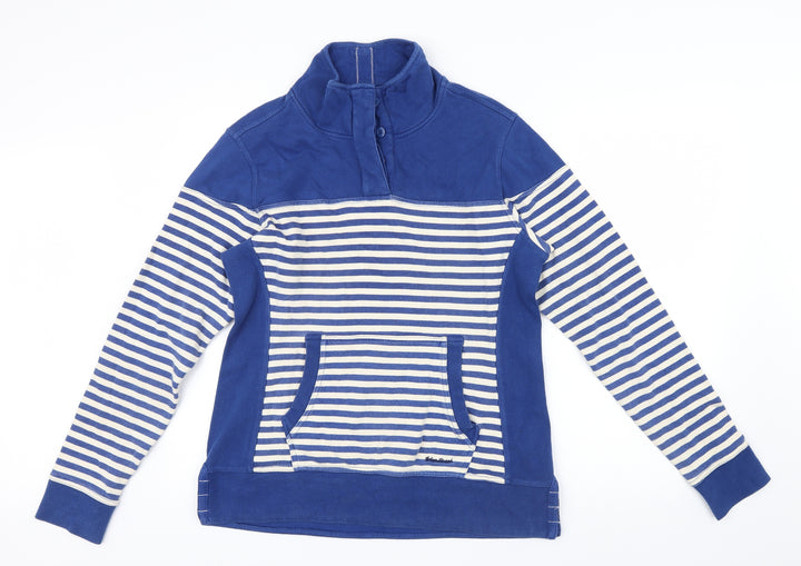 Urban Beach Womens Blue Striped Pullover Jumper Size 14