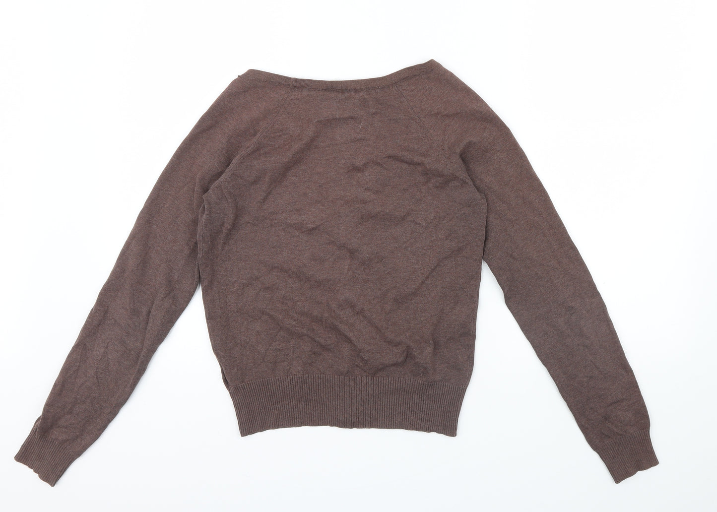 Preworn Womens Brown   Cardigan Jumper Size 38