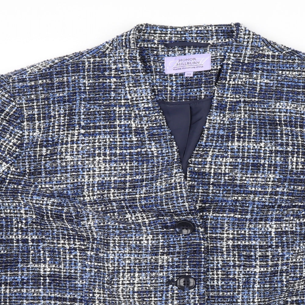 HONOR MILLBURN Womens Blue   Gilet Blazer Size 20