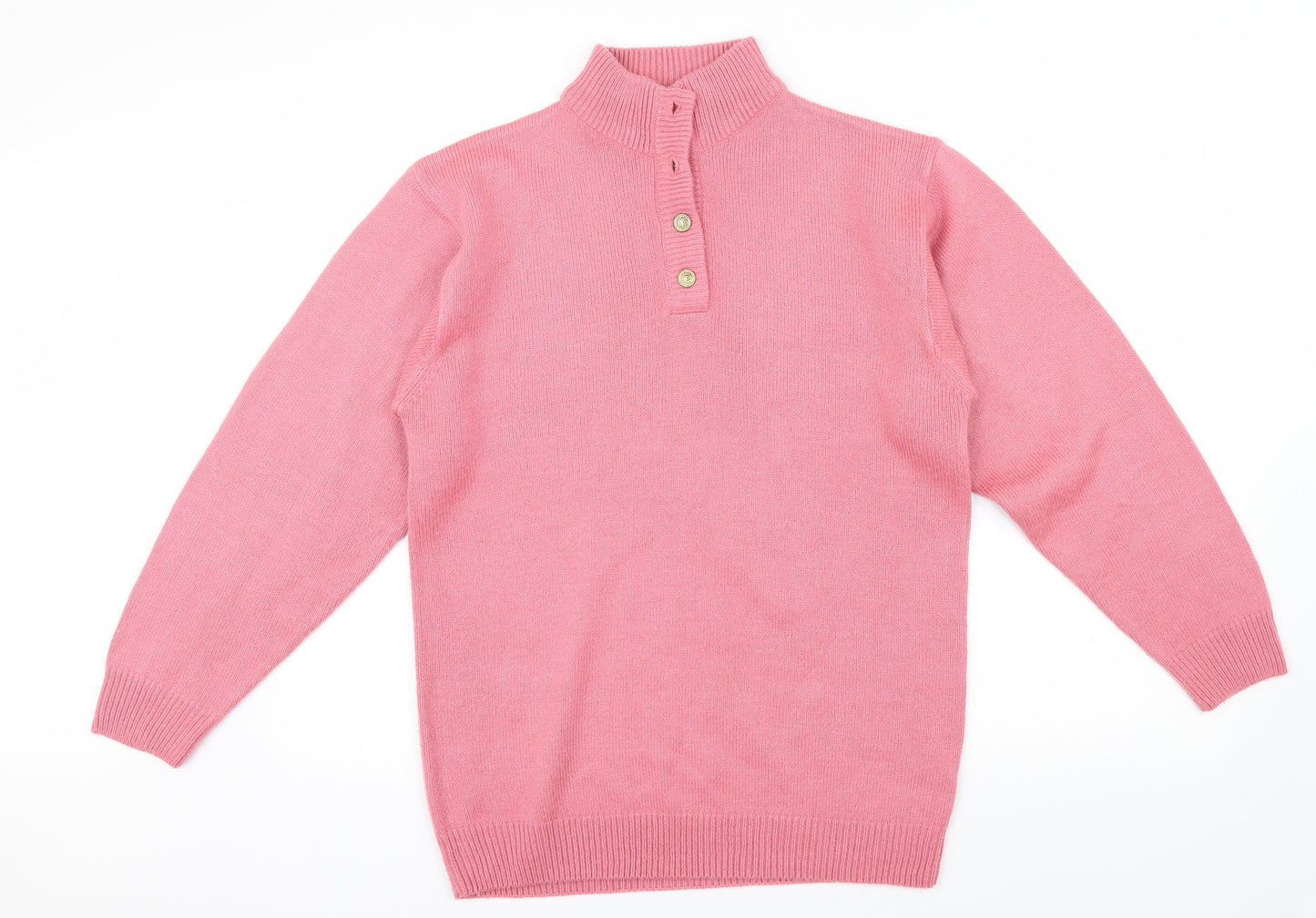 Daxon Womens Pink   Henley Jumper Size 12