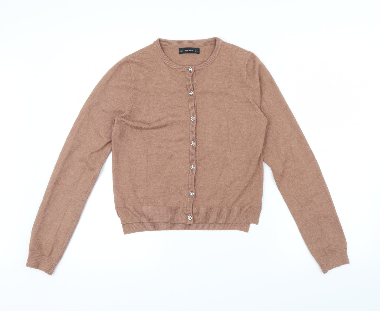 Zara Womens Brown   Cardigan Jumper Size S