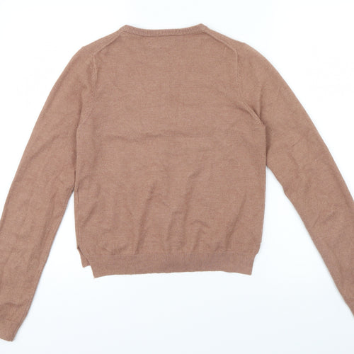 Zara Womens Brown   Cardigan Jumper Size S