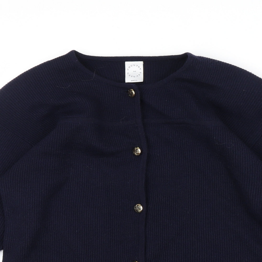 Country Casuals Womens Blue   Cardigan Jumper Size S