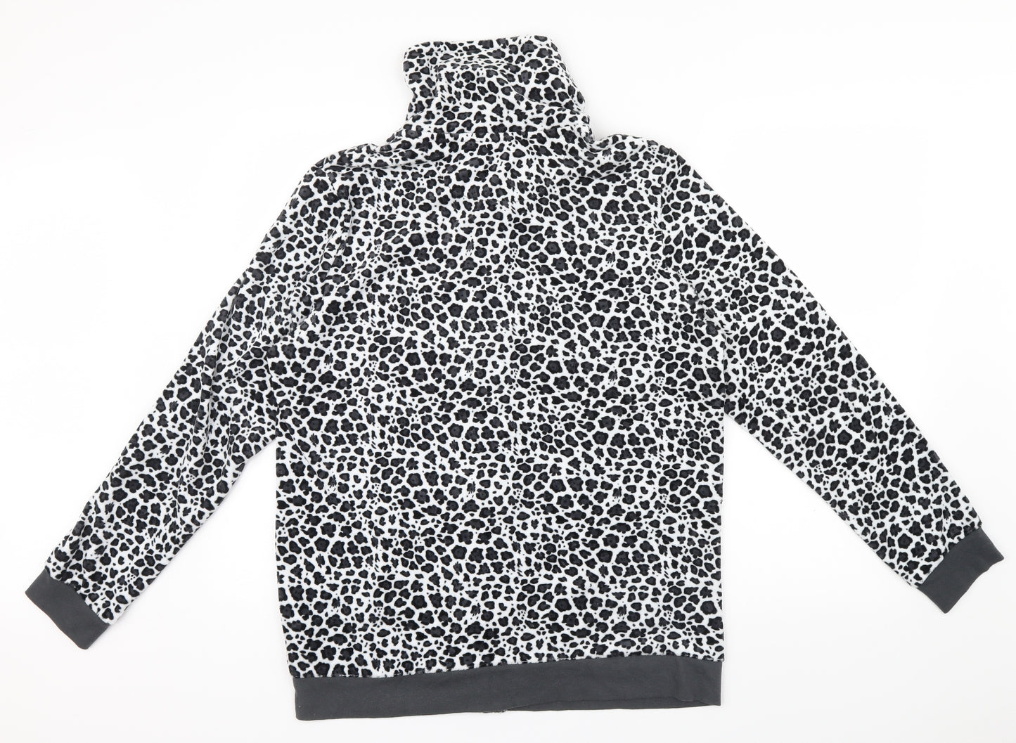ESMARA Womens Grey Animal Print  Full Zip Jumper Size 18