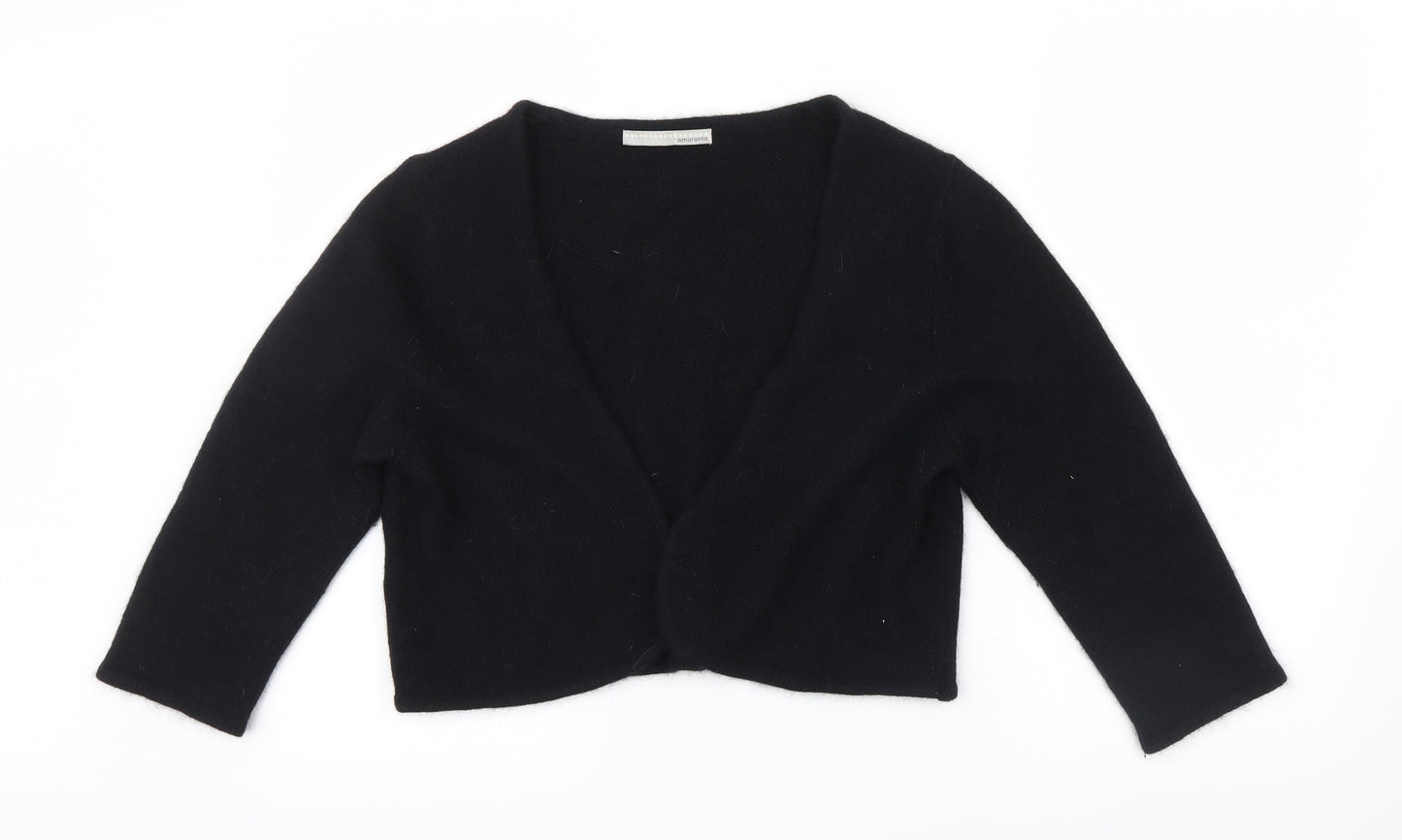 AMARANTO Womens Black   Cardigan Jumper Size 16