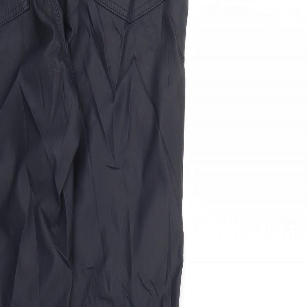 M&S Womens Blue   Dress Pants Trousers Size 14 L29 in