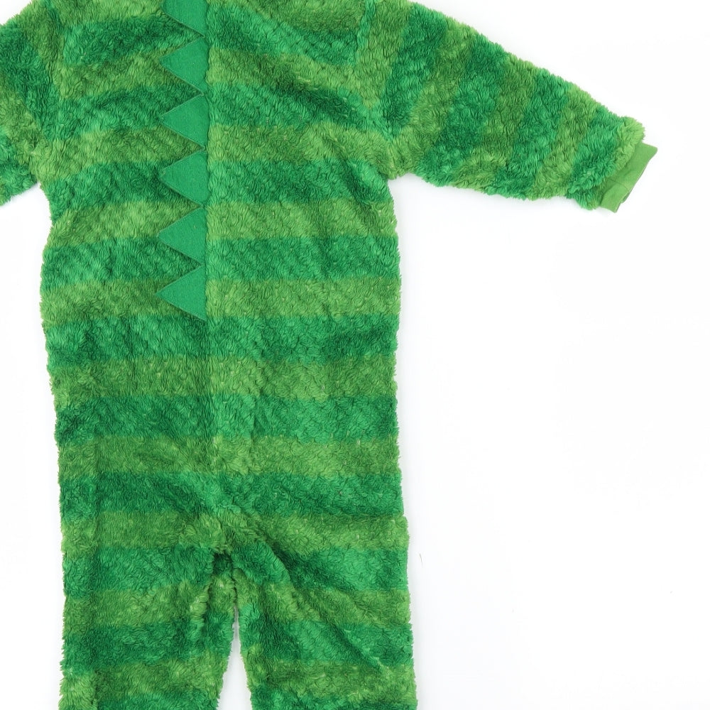 Mothercare Boys Green Chevron  Babygrow One-Piece Size 18-24 Months  - Dinosaur , pepper pig