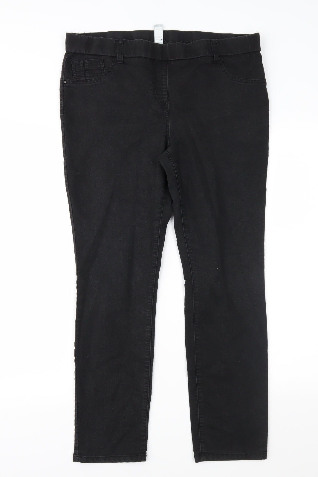 Wallis Womens Black  Denim Jegging Jeans Size 14 L27 in