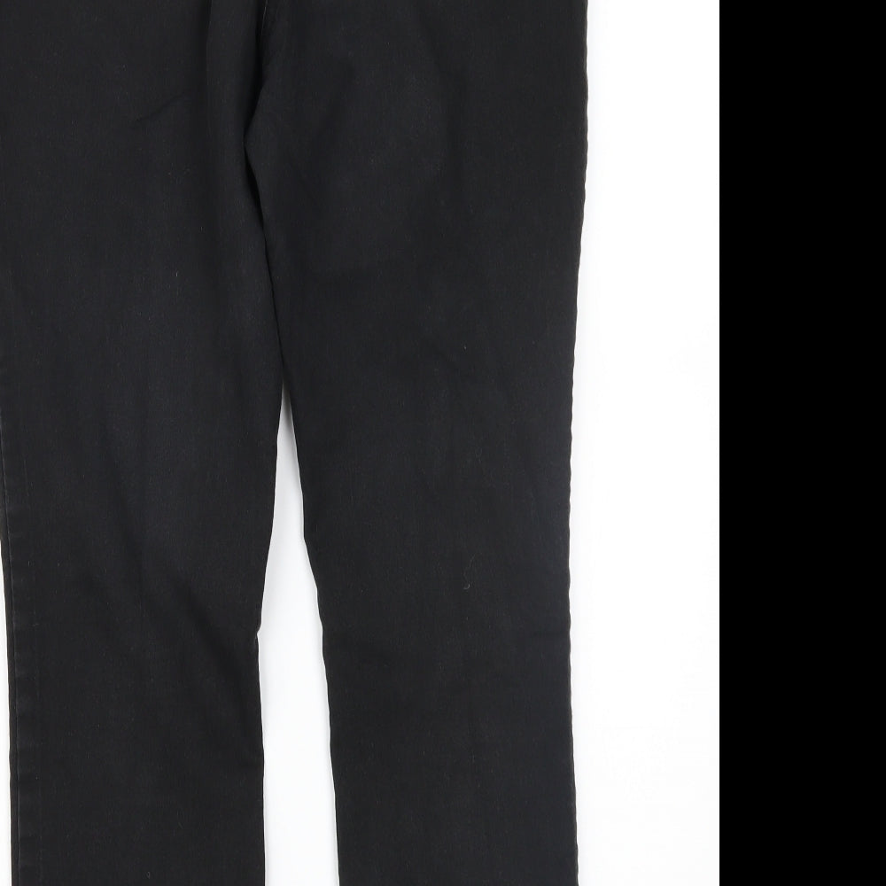Wallis Womens Black  Denim Jegging Jeans Size 14 L27 in