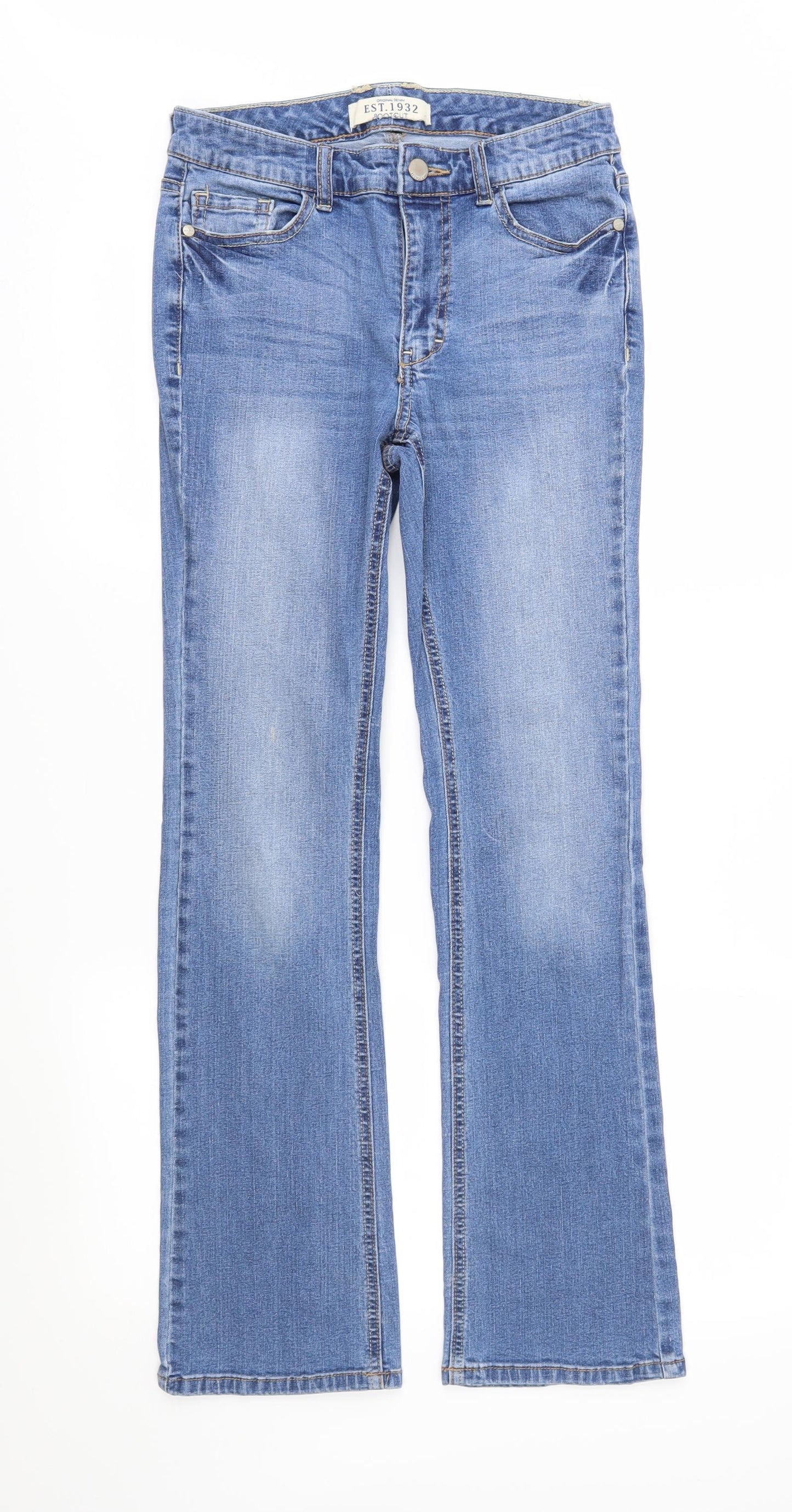South Womens Black  Denim Bootcut Jeans Size 8 L29 in