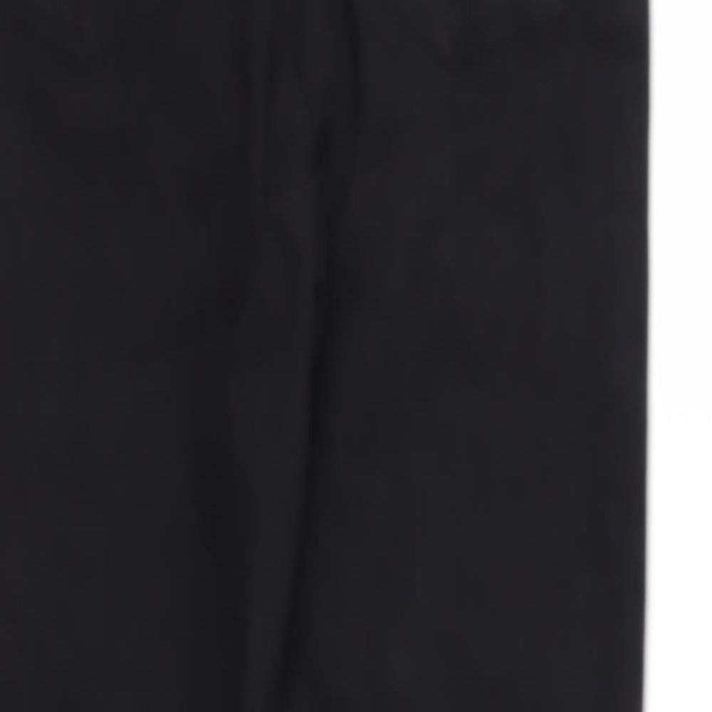 Pep&Co Womens Black Floral Denim Straight Jeans Size 16 L29 in