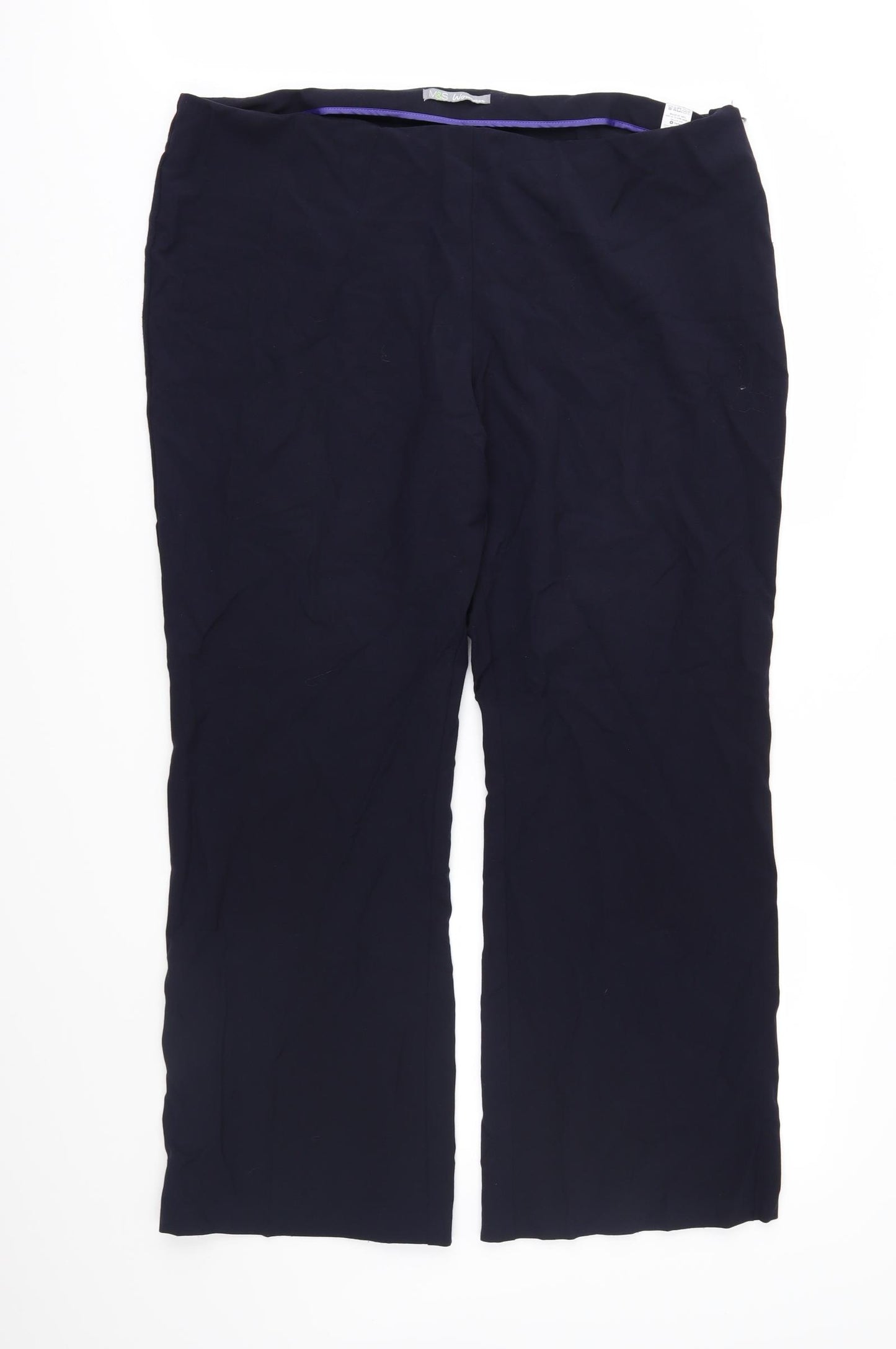 Marks and Spencer Womens Blue   Trousers  Size 20 L30 in
