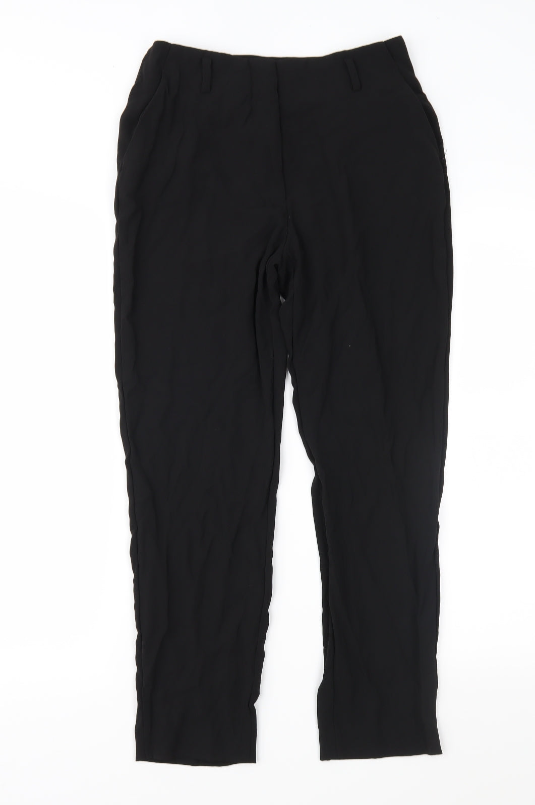 H&M Womens Black   Trousers  Size 8 L26 in