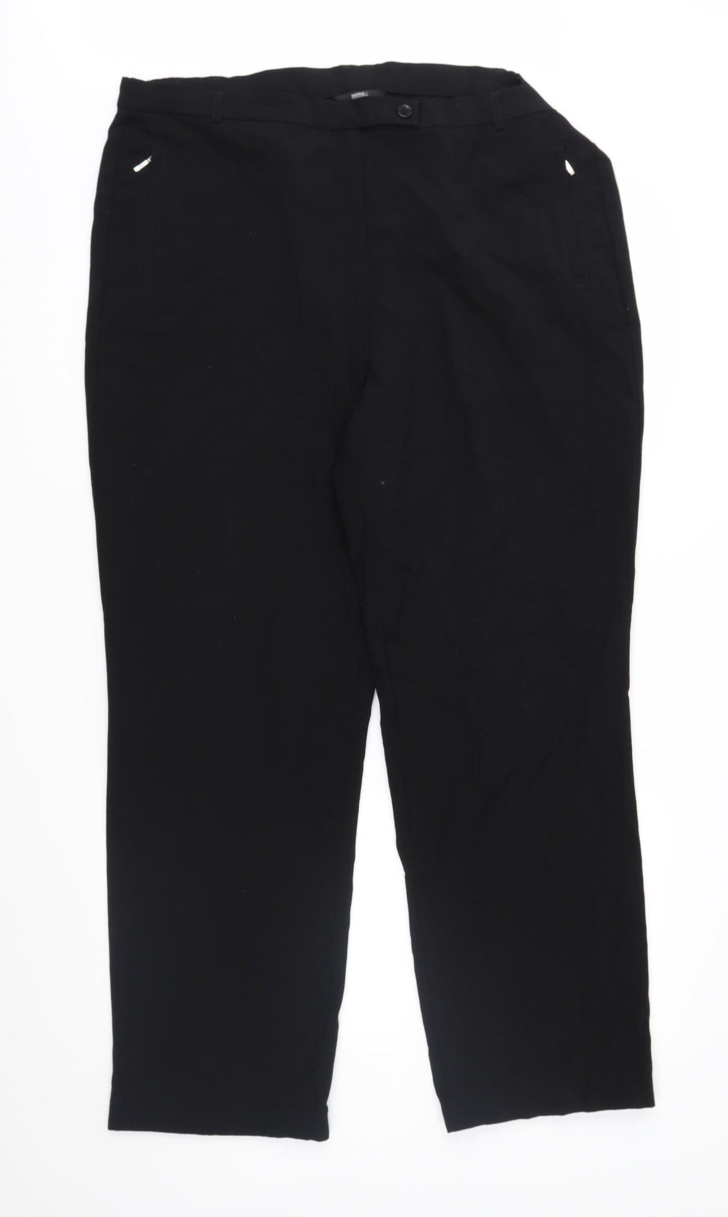 Marks and Spencer Womens Black   Trousers  Size 18 L30 in