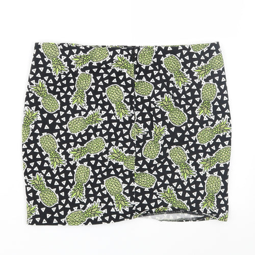 Divided Womens Black Geometric  Straight & Pencil Set Size 8