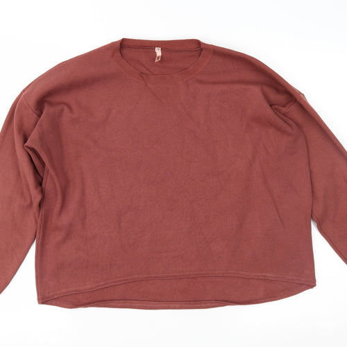Sweewe Womens Brown  Knit Pullover Jumper Size S