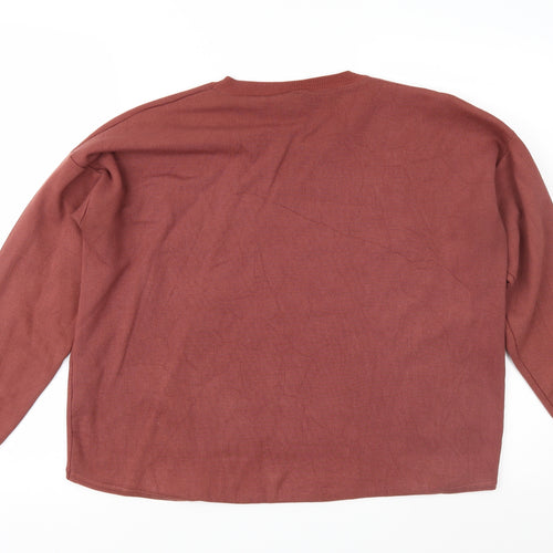 Sweewe Womens Brown  Knit Pullover Jumper Size S