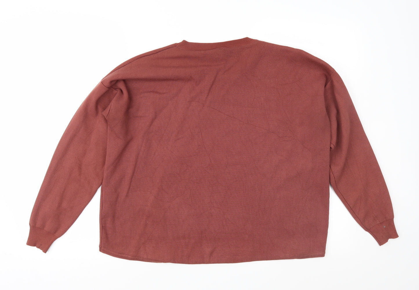 Sweewe Womens Brown  Knit Pullover Jumper Size S