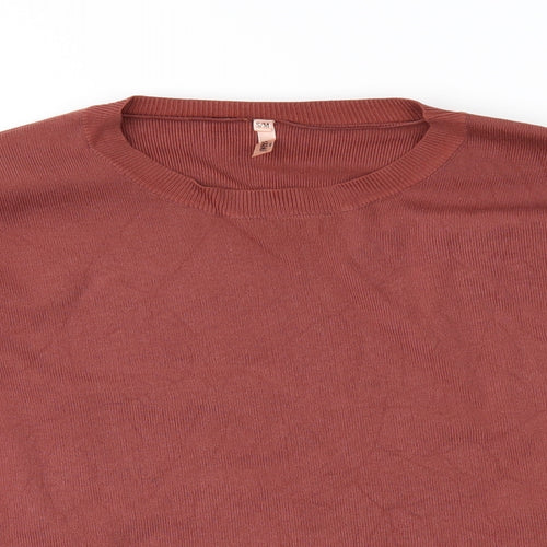 Sweewe Womens Brown  Knit Pullover Jumper Size S