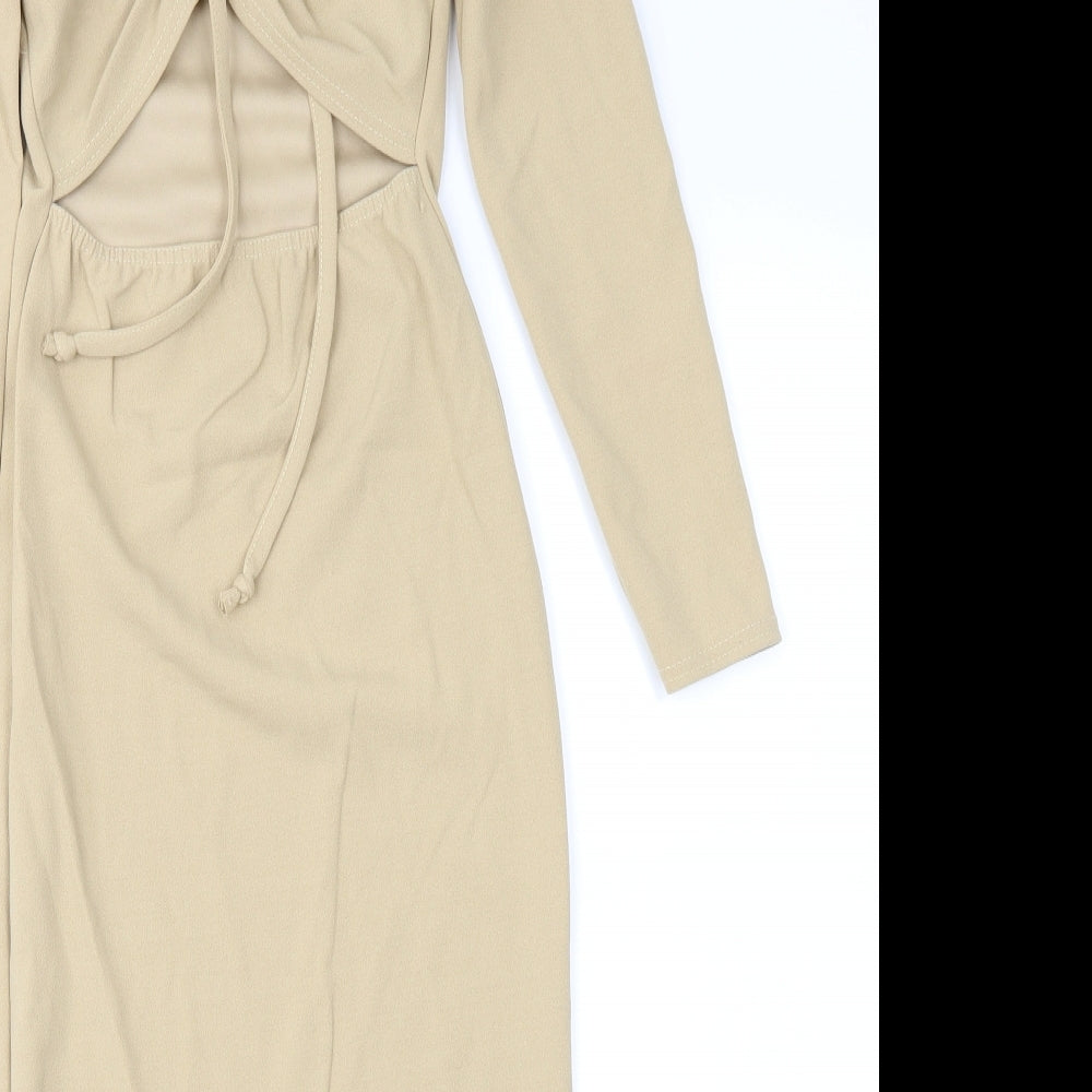 Pretty Lady Womens Brown   Sheath  Size 8